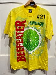 Beefeater THE SUMMER GIN Vintage Graphic T-Shirt, Large 'Screen Stars Best'