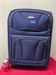 Blue Samsonite Luggage Rolling Suitcase