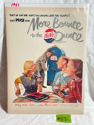 'More Bounce To The Ounce' Pepsi-Cola 1951 Magazine Ad