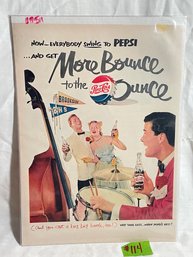 'More Bounce To The Ounce' #2 Pepsi-Cola 1951 Magazine Ad