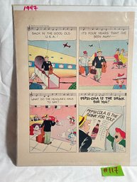 Vintage Pepsi-Cola Music Cartoon Magazine Ad #2 - 1947