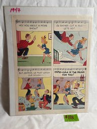 Vintage Pepsi-Cola Music Cartoon Magazine Ad #3 - 1947