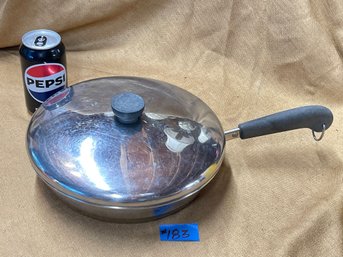 Revere Ware 10' Frying Pan With Lid VINTAGE Copper Clad