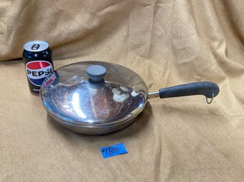 Revere Ware 9' Frying Pan With Lid VINTAGE Copper Clad