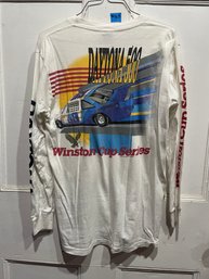 1989 Daytona 500 Winston Cup Long Sleeve T-Shirt, Medium - Vintage Signal Mega-Tee