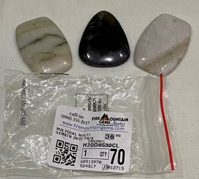 Lot Of 3 'Focal Gemstones' For Jewelry Making Pendant Stones