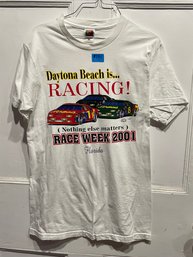 Daytona Beach 2001 Race Week NASCAR T-Shirt, Medium