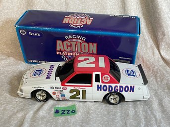 Neil Bonnett #21 Hodgdon 1:24 Scale NASCAR Diecast Car Bank