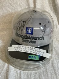 Kevin Harvick & Richard Childress AUTOGRAPHED Hat - GM Goodwrench Service, NASCAR