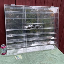 Clear Plexiglass Wall Mount Display Case For 1:24 Scale Model Cars (Holds 24) Mirror Back
