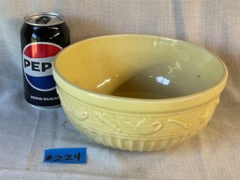 Vintage Robinson Ransbottom Yellow Art Pottery Bowl - Country Kitchen Design