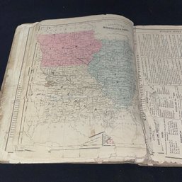 McNally's System Of Geography Antique Atlas/Book Of Maps (Rough Condition)