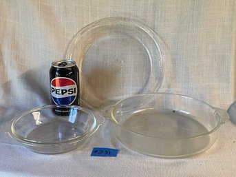 Lot Of 3 Vintage Glass Baking Dishes - Pyrex & Fire King