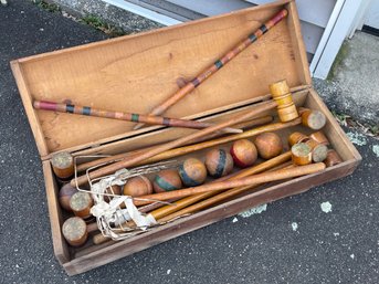 Antique Croquet Set