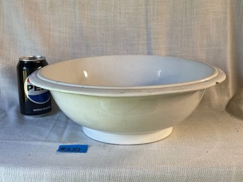 Large Ironstone Wash Basin Bowl 'As Is' Antique