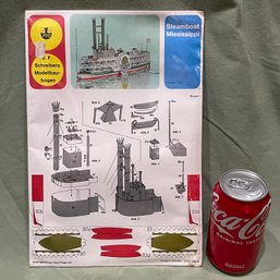 'Steamboat Mississippi' Schreibers Modellbau-bogen Card Paper Model Kit