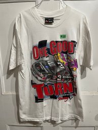 'One Good Turn' Dale Earnhardt NASCAR 2000 T-Shirt, Medium