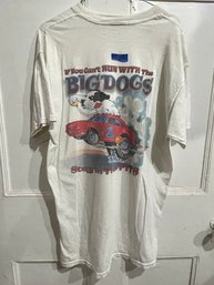 BIG DOGS Racing T-Shirt, Size Large