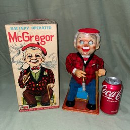 Battery Operated McGregor - The Smoking Scotsman VINTAGE Toy