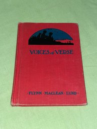 'Voices Of Verse' 1943 Vintage Poetry Book