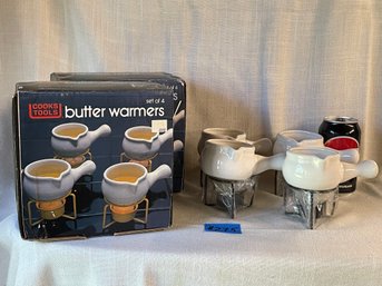 (12 Total) Butter Warmers With Candle Stands - Never Used!