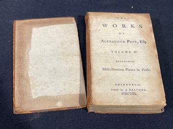 1769 'The Works Of Alexander Pope' (Volume IV) Antique Book