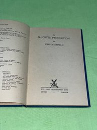 A Macbeth Production By John Masefield 1945 Book