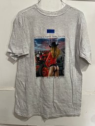 'Crack Of Dawn' Racing T-Shirt Size Large SEXY, Risque