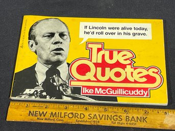 1980 'True Quotes' By Ike McGuilicuddy Vintage Humor Book