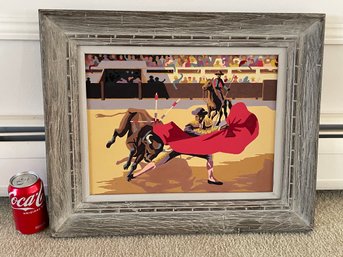 Bull Fighter 'Matador' Paint By Number VINTAGE