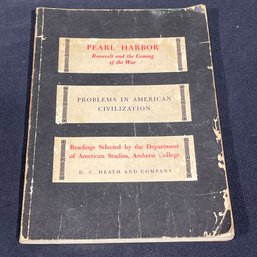 1953 'PEARL HARBOR Roosevelt And The Coming Of The War'