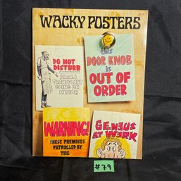 'Wacky Posters' 1976 Vintage Book