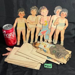 Antique/Vintage Paper Dolls Lot