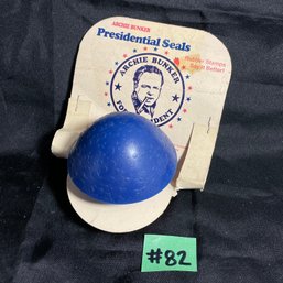 Archie Bunker Presidential Seal Rubber Stamp 1972 Vintage