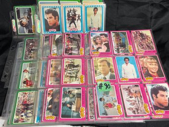 Large Lot (154) GREASE Movie Trading Cards - Vintage 1978