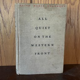 'All Quiet On The Western Front' 1929 First U.S. Printing