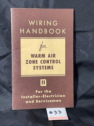 Vintage Honeywell 'Wiring Handbook For Warm Air Zone Control Systems'