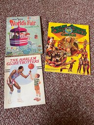 NY World's Fair Coloring Book, 1983 Harlem Globetrotters, 1980 Circus Program