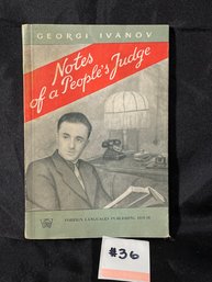 Georgi Ivanov 'Notes Of A People's Judge' 1950