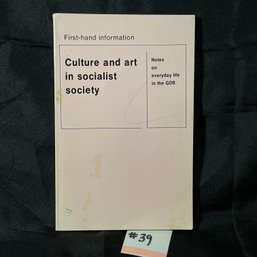 'Culture And Art In Socialist Society' 1975
