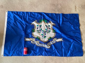 Large Connecticut State Flag NYL-GLO Never Used