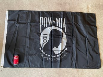 Large POW/MIA Flag NYL-GLO Never Used