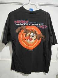 1999 Team Monte Carlo TAZ Chevy T-Shirt NASCAR Looney Tunes