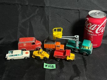 Lot Of Vintage Diecast Cars & Trucks By Corgi & Dinky