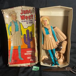 Jane West Cowgirl Doll By Marx - Vintage