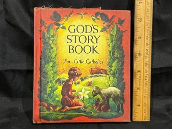 'God's Story Book For Little Catholics' Vintage Church Book