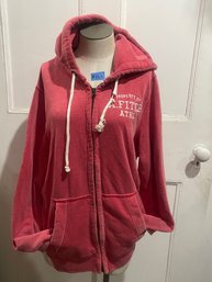 Pink Abercrombie & Fitch Y2K Women's Zip-Up Hoodie, Sweatshirt
