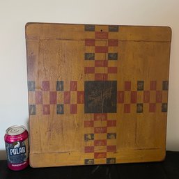 Hand Painted Folk Art Style Game Board