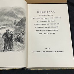 GERMINAL By Emile Zola 1942 Vintage Book With Slipcase