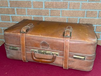 Leather Suitcase - MILOCK, Milwaukee Stamping Co. Antique/Vintage